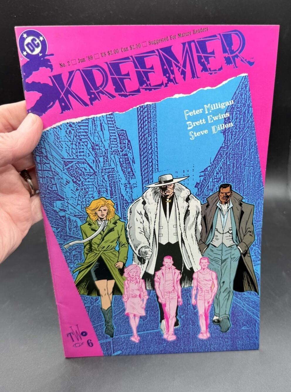 Vtg 1989 DC Skreemer #2 Pt. 2 A Drop Of The Creature Comic Milligan Ewins New! C